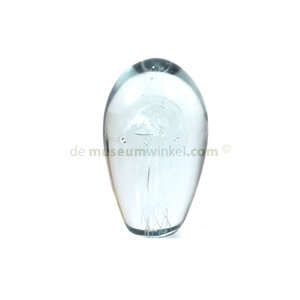 Glass Objekt mit Qualle Weiß (s)