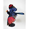 Mounted violet turaco flying