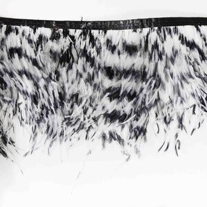 Feather garland Common ostrich - black/white