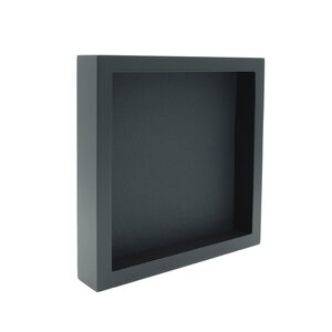 Exklusiven schwarzen Holzrahmen 25 x 25 cm - schwarzer Hintergrund