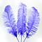 Ostrich feather purple 40-50 cm