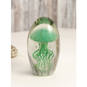 Glass jellyfish turquoise (long)