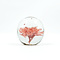 Paperweight with salmon red flower