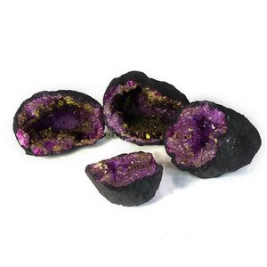 Geode purple with golden tint (half)