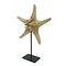 Starfish yellow/orange on metal stand