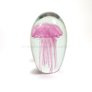 Glas geblazen kwal roze (M)