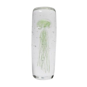 Glass jellyfish light green (cylinder)