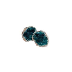 Geode white green
