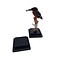 Square wooden pedestal (black) 10x10cm
