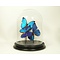Glass dome with mounted butterflies - Morpho menelaus (3)