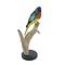 Mounted Scarlet-chested parrot