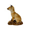 Mounted young fox (sitting)
