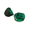 Geode black - green