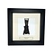 Bat in exclusive frame 16x16 cm