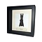 Vleermuis in exclusieve lijst 16x16 cm