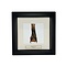 Vleermuis (Goud) in exclusieve lijst 16x16 cm