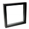 Zwart houten dubbelglas lijst 25  x 25 cm