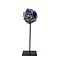 Amethyst sphere on pedestal