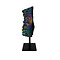 Flame aura Quartz on stand