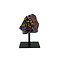 Flame aura Quartz on stand