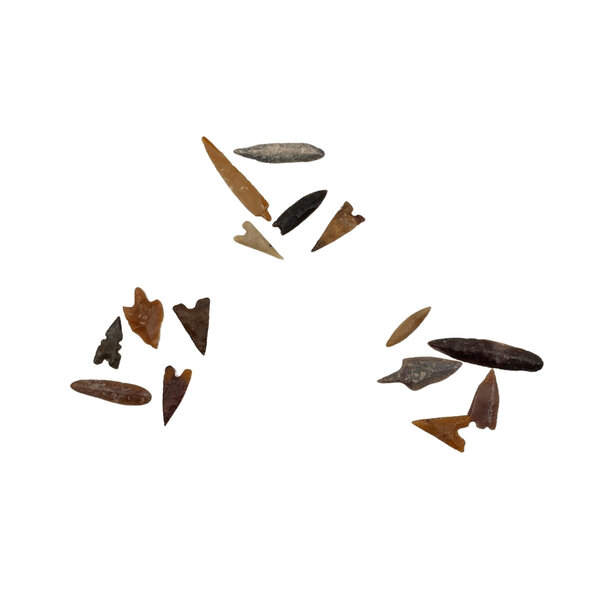 Pijlpunten Neanderthalers (5 stuks)