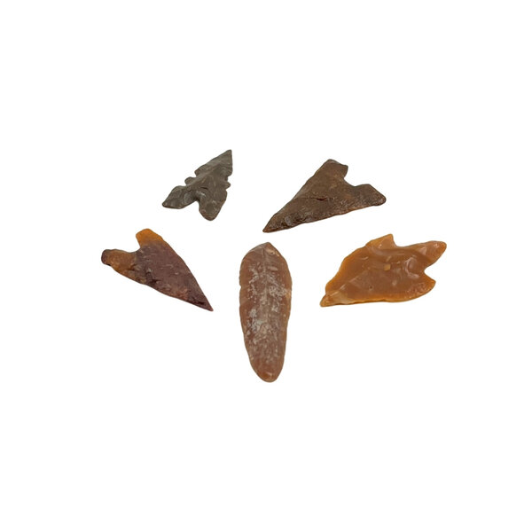 Pijlpunten Neanderthalers (5 stuks)
