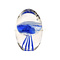 Glas geblazen kwal blauw (s)