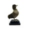 Mounted brown duckling on pedestal