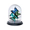 Turqoise butterflies glass dome 25 x 19 cm