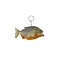 Opgezette Piranha sleutelhanger