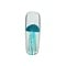 Glass jellyfish turqoise (cylinder)