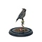 Mounted bohemian waxwing in glass dome