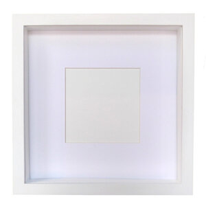 Exclusieve witte houten lijst  25 x 25 cm