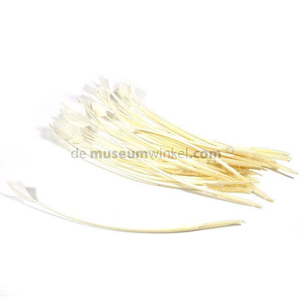 Arrow-head feather white 30 cm (x 5 )