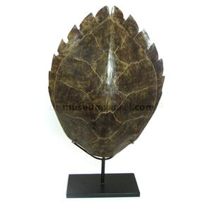 Schildpad schild op sokkel (L) - replica