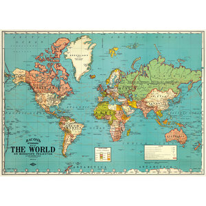 School poster - world map