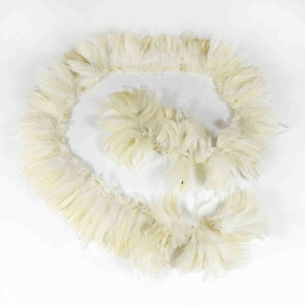String rooster feathers (medium) - creme