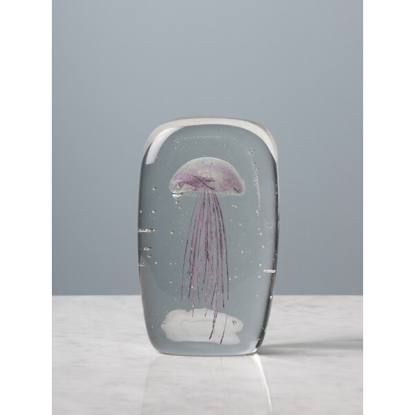 Glass jellyfish purple (rectangle)