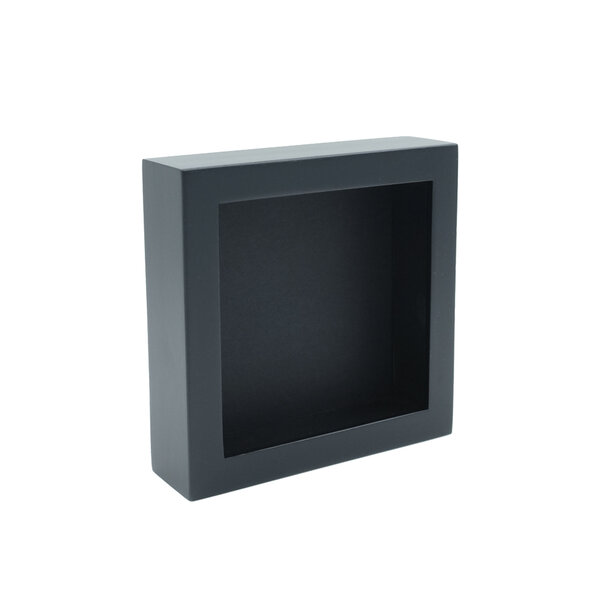 Exclusieve zwart houten lijst 16 x 16 cm - zwarte achtergrond