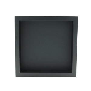 Exclusive black wooden frame 25 x 25 cm - black background