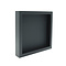 Exclusive black wooden frame 25 x 25 cm - black background