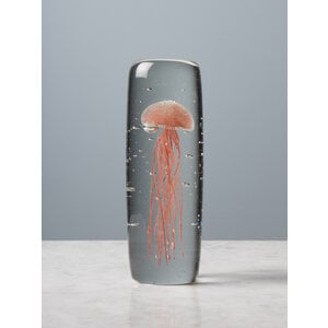 Glass jellyfish pink (cylinder)