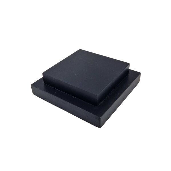 Square wooden pedestal (black) 14x14cm