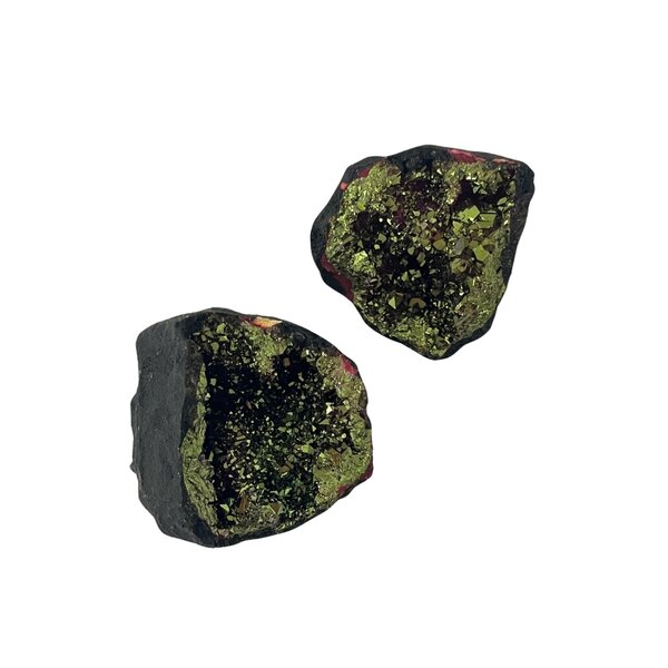 Geode zwart - roze goud