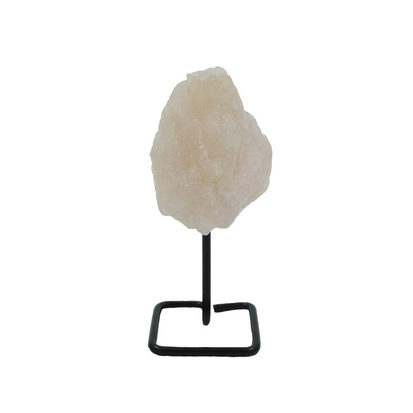 Rose quartz on pedestal (S)