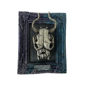 Dog skull wall artwork
