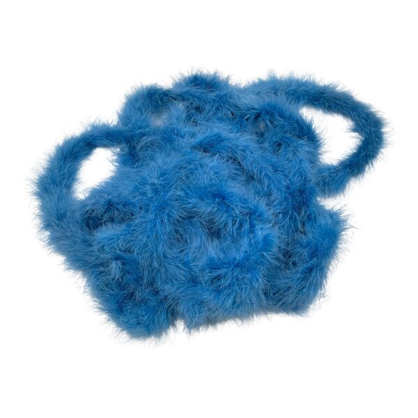Boa feather garland - Blue