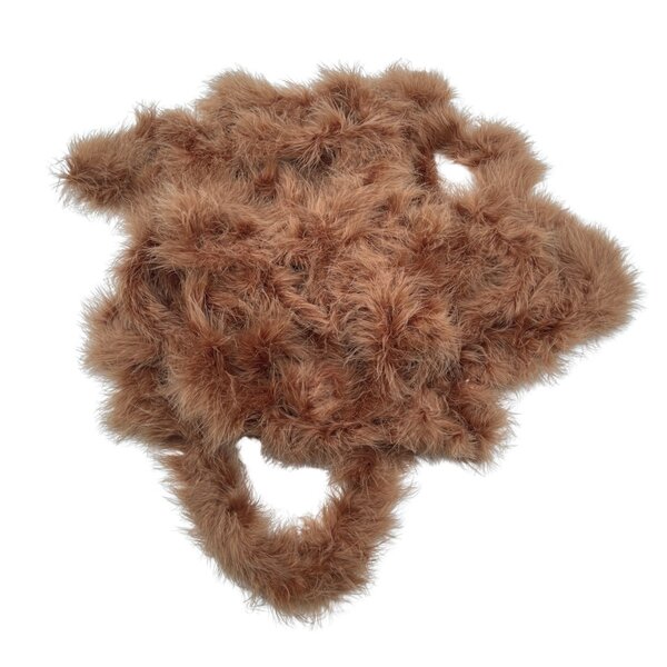 Boa feather garland - Brown