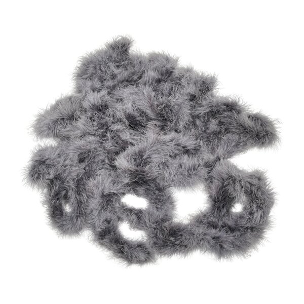 Boa feather garland - Gray