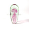 Glass Objekt mit Qualle Rosa (lang)